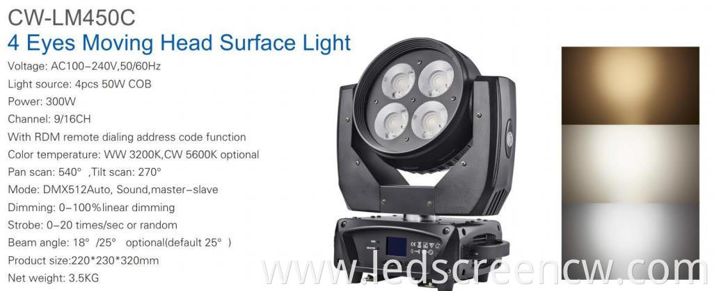 4 Eyes Moving Head Surface Light